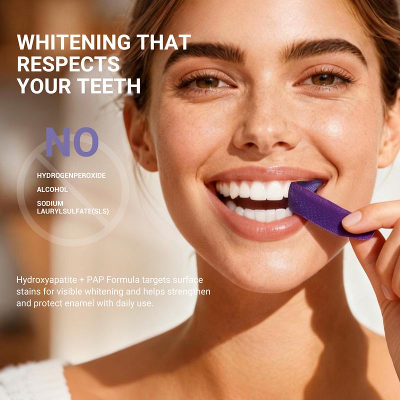 Purple Teeth Whitening Strips With Free Cheek Retractor