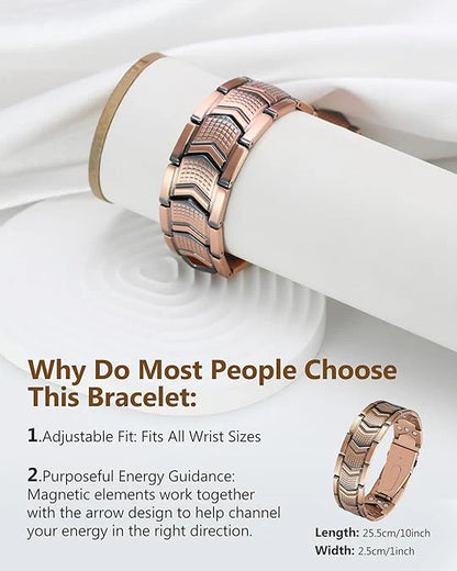 Copper Magnetic Power Bracelet — Boost Circulation, Banish Fatigue