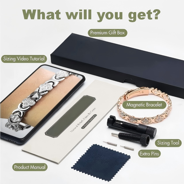 Adjustable Healing Magnetic Bracelet.