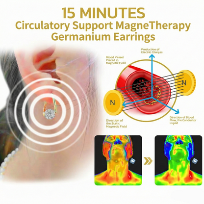 AQA™ Circulatory Support MagneTherapy Germanium Earrings