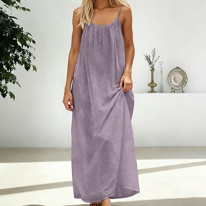 Women’s Backless Lounge Dress – Cozy, Layer-Friendly Winter Home Wear.