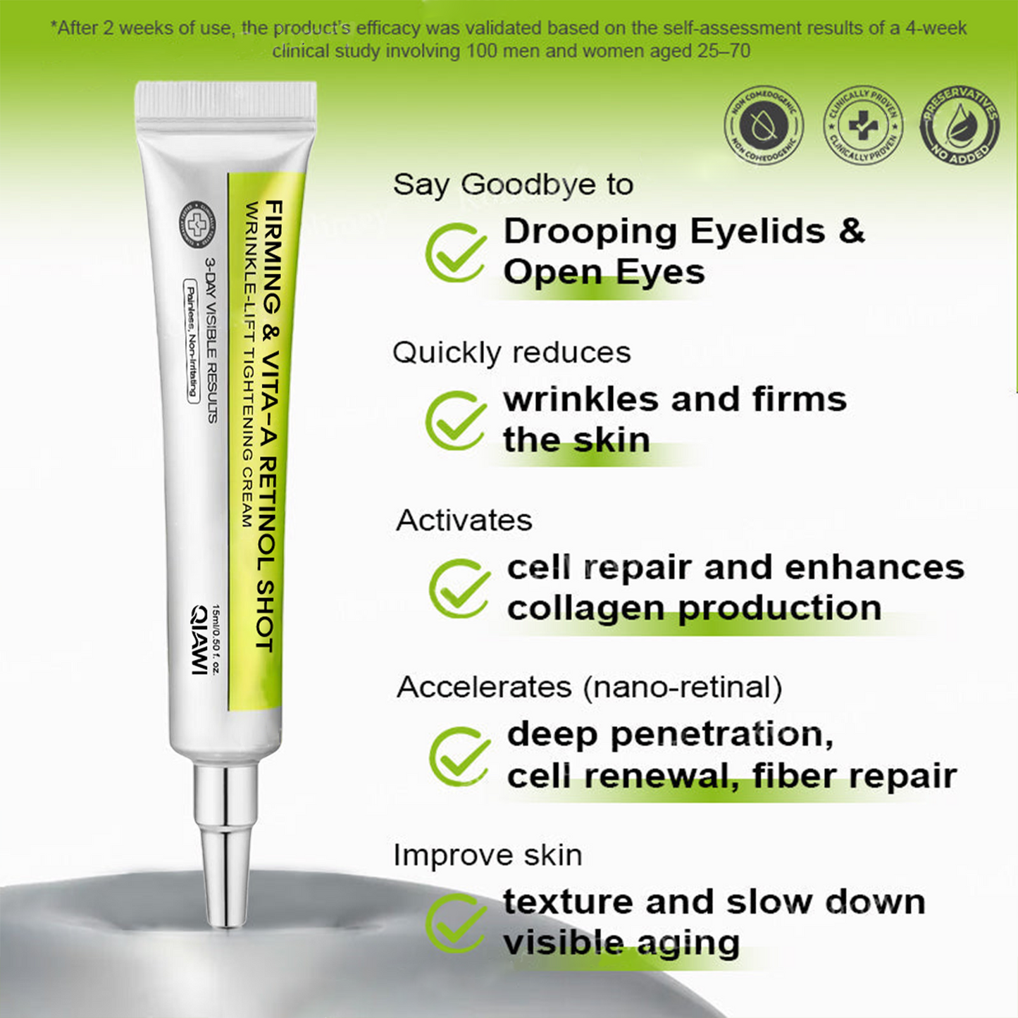 ⚡️QIAWI™✨Firming & Vita-A Retinol Shot Wrinkle-Lift Tightening cream.💫