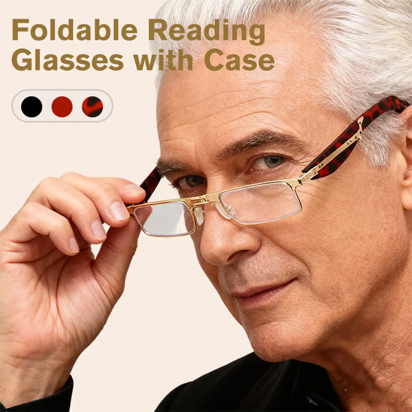 AQA® 👓Foldable Anti-Blue Light Reading Glasses with Case🎁