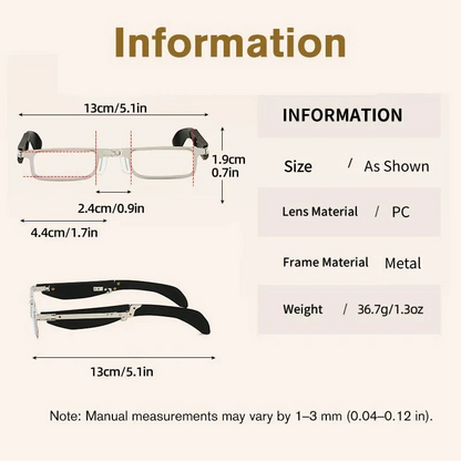 AQA® 👓Foldable Anti-Blue Light Reading Glasses with Case🎁