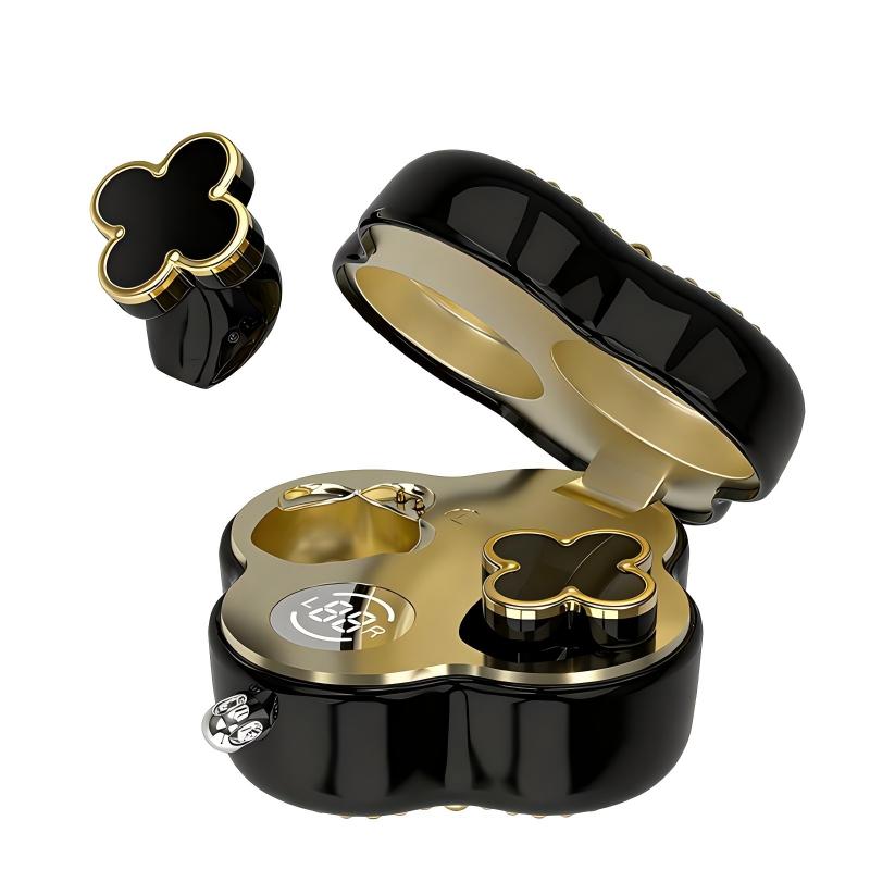 🔥 AQA® Four-Leaf Clover AI Translator Wireless Earbuds 🎀 Earphones/Translator/Earrings/Necklaces 4 in 1 🌸 Perfect Gift 🎁