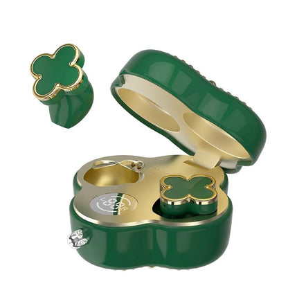 🔥 AQA® Four-Leaf Clover AI Translator Wireless Earbuds 🎀 Earphones/Translator/Earrings/Necklaces 4 in 1 🌸 Perfect Gift 🎁