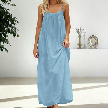 Women’s Backless Lounge Dress – Cozy, Layer-Friendly Winter Home Wear.