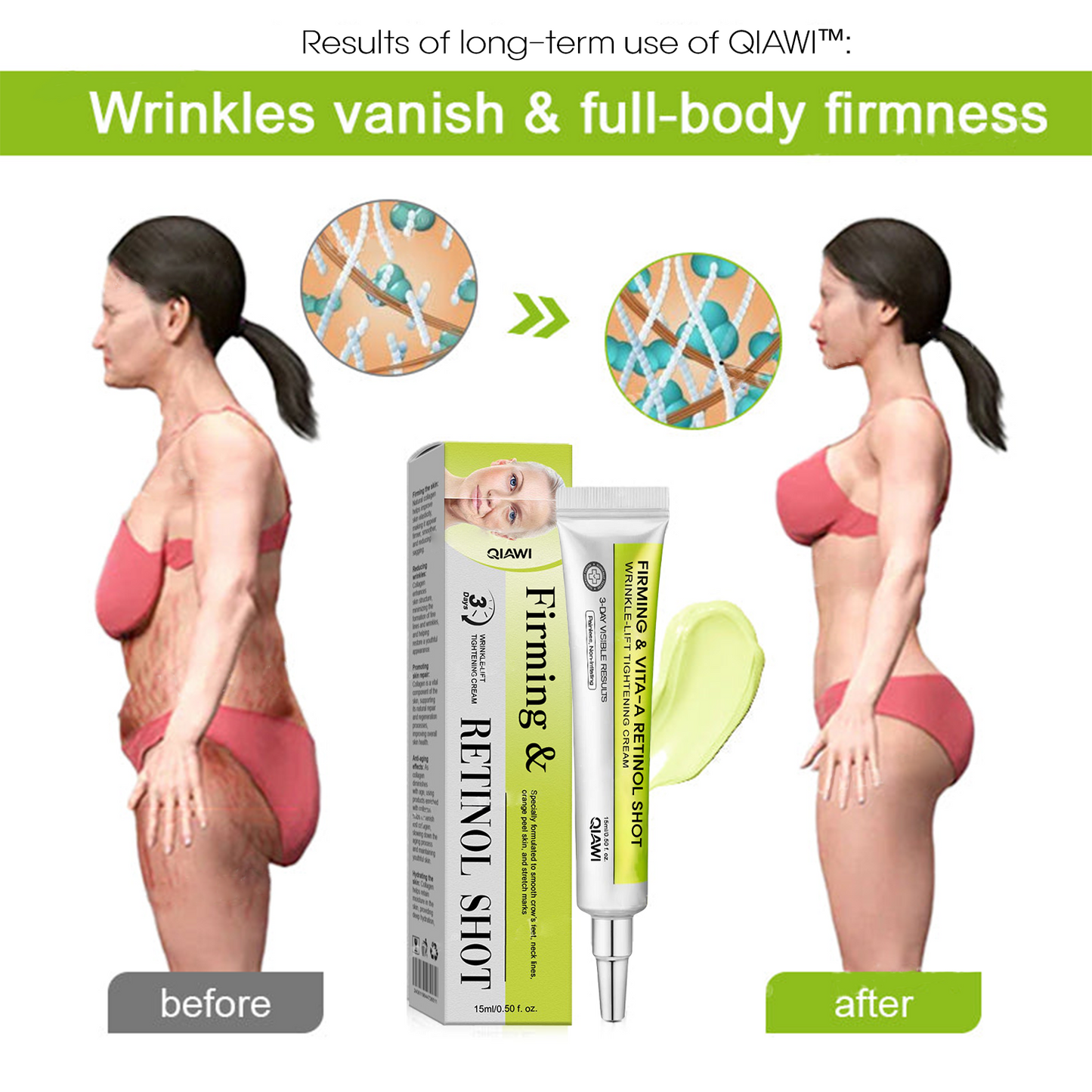 ⚡️QIAWI™✨Firming & Vita-A Retinol Shot Wrinkle-Lift Tightening cream.💫