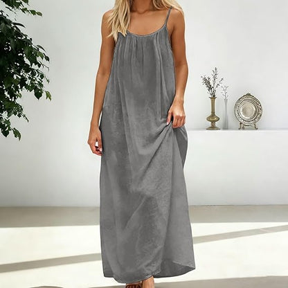 Women’s Backless Lounge Dress – Cozy, Layer-Friendly Winter Home Wear.