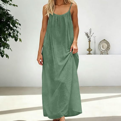 Women’s Backless Lounge Dress – Cozy, Layer-Friendly Winter Home Wear.