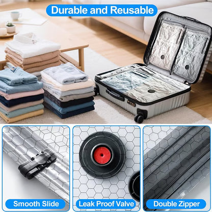 🔥QIAWI® Cordless Travel Vacuum Pump + Storage Compression Bag Set