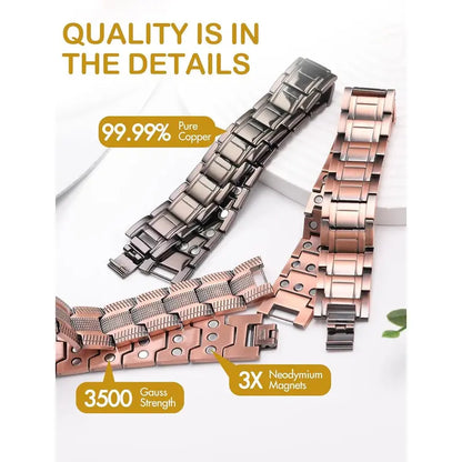 Copper Magnetic Power Bracelet — Boost Circulation, Banish Fatigue