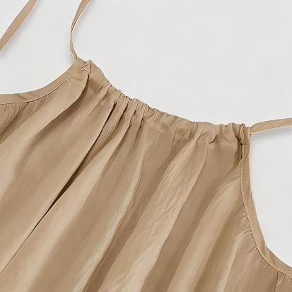 Women’s Backless Lounge Dress – Cozy, Layer-Friendly Winter Home Wear.