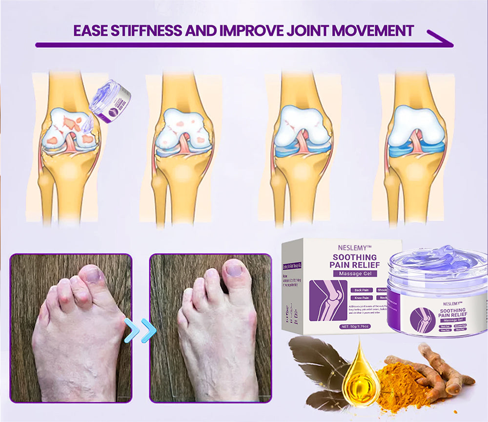 ✨Ends Tonight: Get 50% OFF Before It’s Gone!🎁 NESLEMY™ Pain Relief Gel – With Turmeric & Emu Oil for Arthritis & Joint Support
