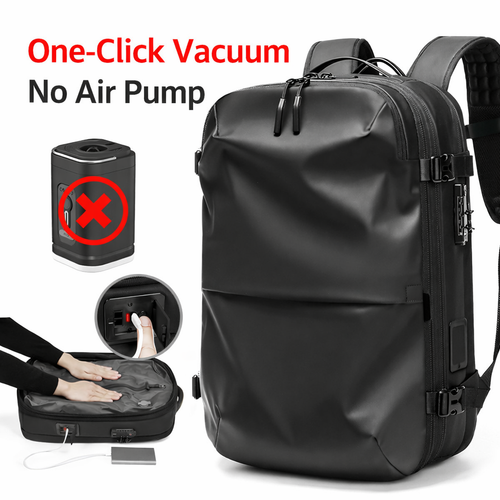A vacuum-compression backpack designed — durable, well-structured, and built to carry more for everyday versatility.
