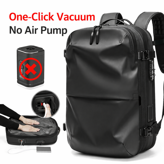 A vacuum-compression backpack designed — durable, well-structured, and built to carry more for everyday versatility.