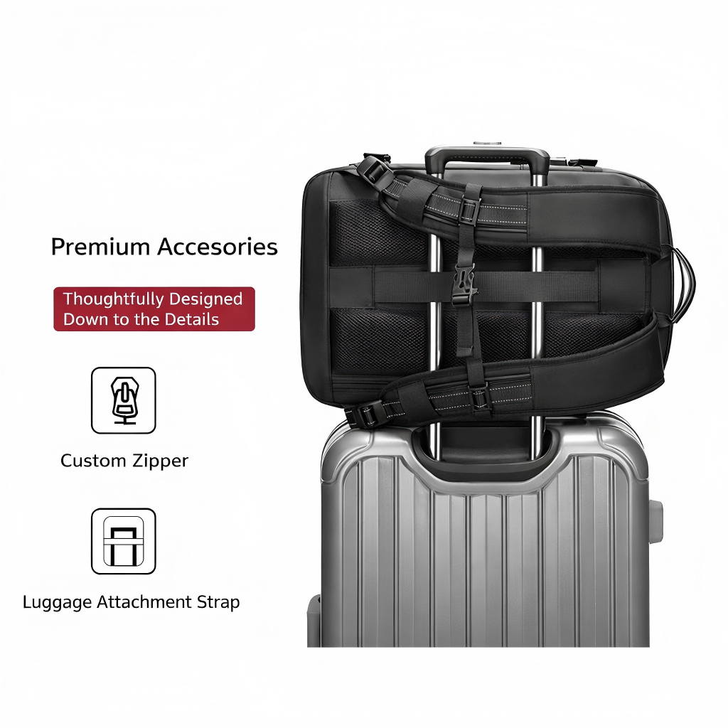 A vacuum-compression backpack designed — durable, well-structured, and built to carry more for everyday versatility.