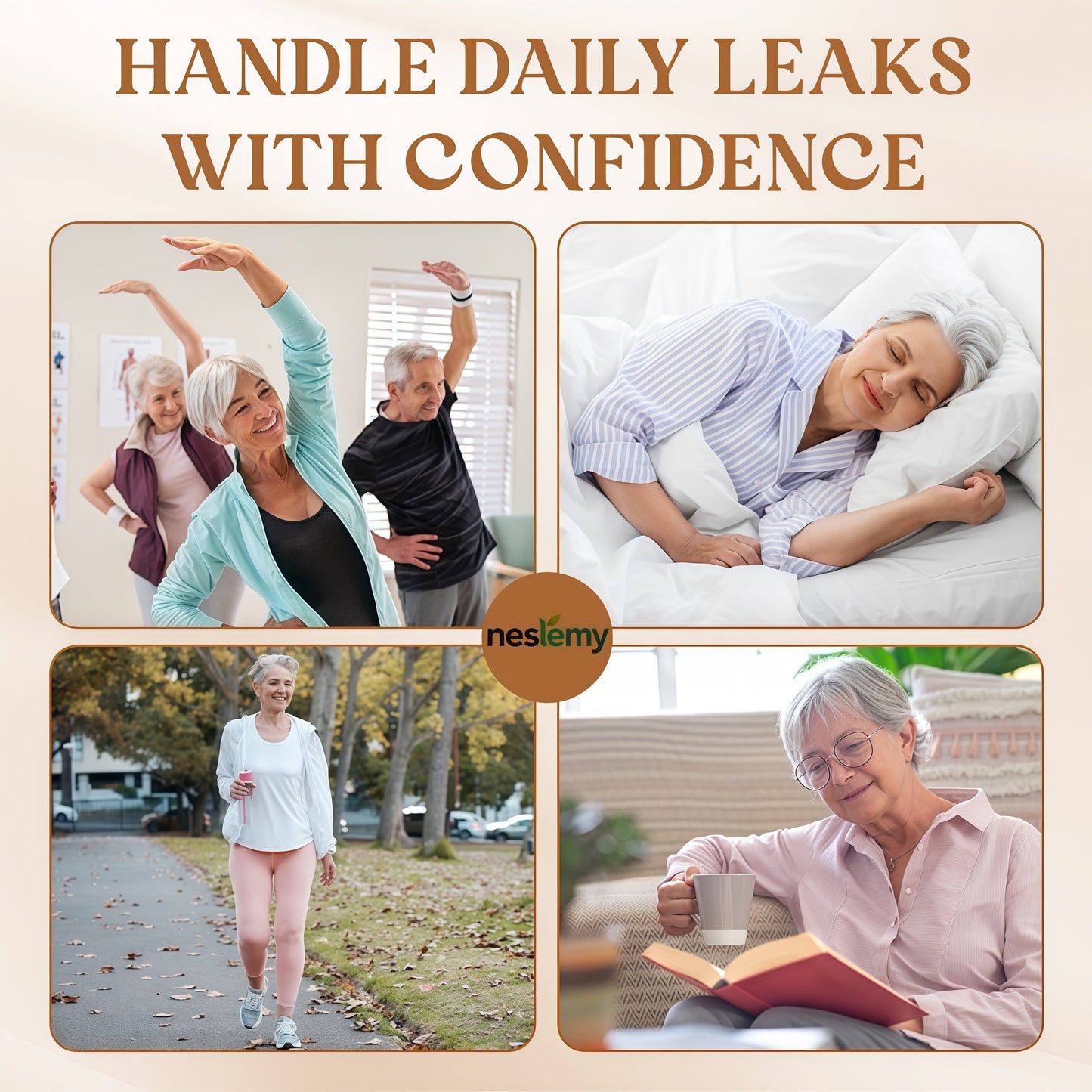 🔥NESLEMY™ - Elegant, Comfortable High - Waist Leakproof Panties for Senior