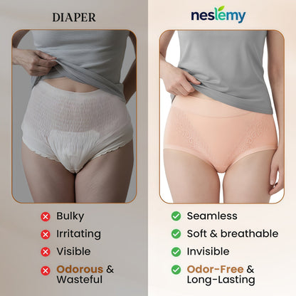🔥NESLEMY™ - Elegant, Comfortable High - Waist Leakproof Panties for Senior