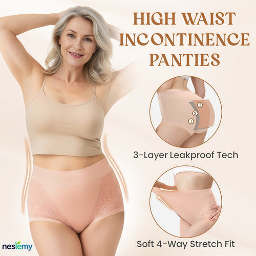 🔥NESLEMY™ - Elegant, Comfortable High - Waist Leakproof Panties for Senior