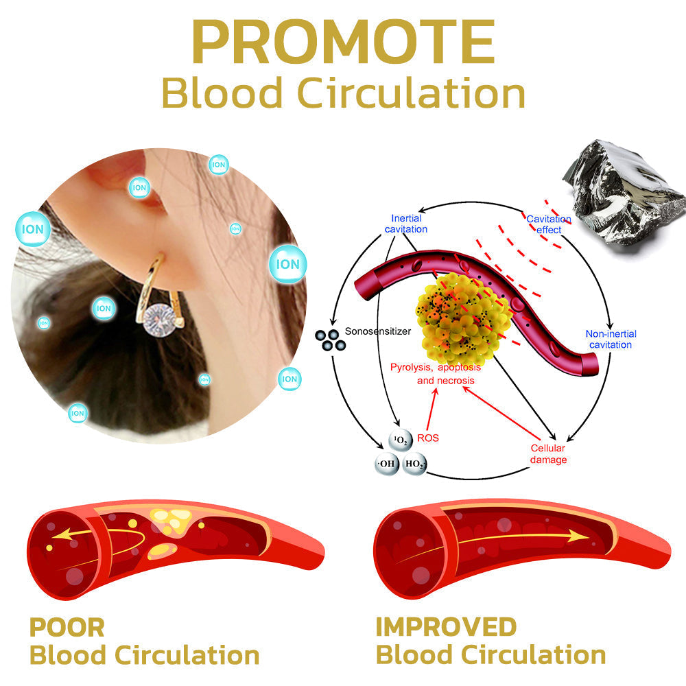 AQA™ Circulatory Support MagneTherapy Germanium Earrings