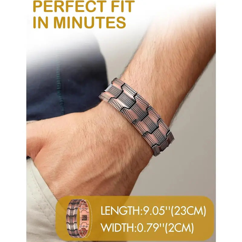 Copper Magnetic Power Bracelet — Boost Circulation, Banish Fatigue